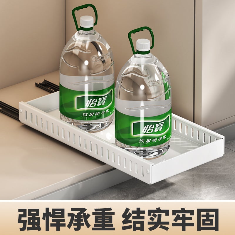 Kitchen Storage Pot Lid Rack Adjustable Pot Placer Pot Rack Countertop Cabinet Dish Plate Pull-Out Storage Rack - Image 4